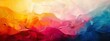 Abstract mural with flowing lines and rich color gradients evoking a warm sunset melting into cool evening tones.