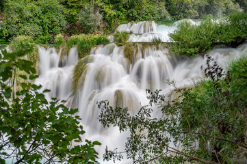 Wall Mural - Waterfall in Krka National Park