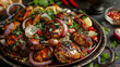 musakhan dish with roasted chicken and onions