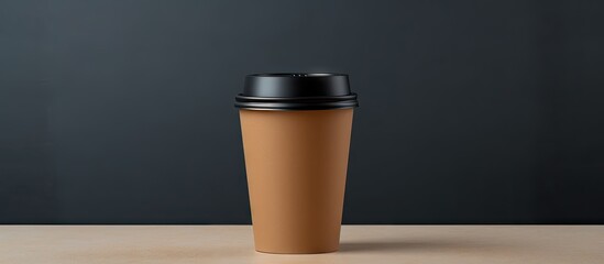 Aufkleber - Morning Bliss: Steaming Coffee Cup Resting on Wooden Table with Sunlight Filtering Through Window