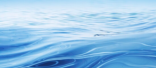 Soothing Blue Water Surface: Calm Waves and Gentle Rippling Movements