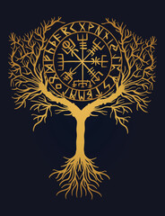 Wall Mural - Tree of Life , Yggdrasil vector	
