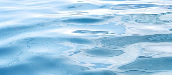 Aufkleber - Tranquil Blue Water Ripples: A Serene Moment of Peace and Reflection