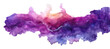 A tranquil watercolor stroke in lilac, fading into the ether, symbolizing serenity and grace, isolated on transparent background png