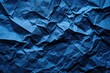 Navy blue paper crumpled texture background