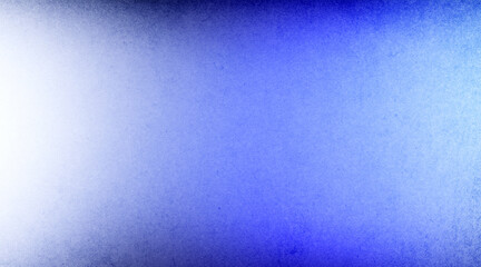 Canvas Print - Blue white light , texture gradient rough abstract background grainy noise and grungy
