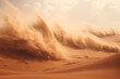 Sandstorm in the desert, massive sandstorm in the desert, desert storm, sandstorm, desert