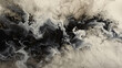 Electric bursts of ink creating an otherworldly dance on a sophisticated marble canvas