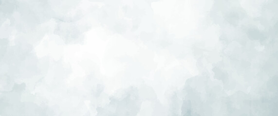 Watercolor vector texture background. Hand drawn grey blue abstract vector illustration for background. Template for design. Vintage grunge surface. Empty blank. Blue sky and clouds.