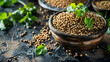 the vibrant hues of coriander seeds adding depth to a fragrant Indian curry