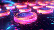 © TheDezignChef - Crypto BitCoin Token Blockchain Graphic Cryptography AI Wallpaper