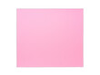 pink blank paper isolated on transparent background, transparency image, removed background