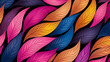 colorful feathers seamless pattern