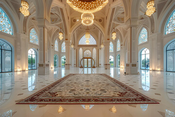 Poster - Interior of the Mosque
