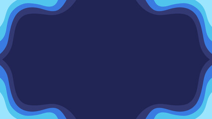 blue abstract background with frame border corner