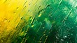Ideal background of raindrops on the window, with a green backdrop, perfect for representing rainy days,Transparent raindrop patterns on glass create abstract textured effect