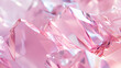 多彩な輝きを放つクリスタルのキラキラ抽象背景（ピンク系）
