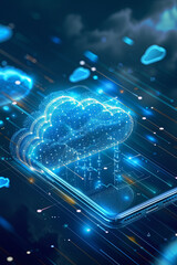 Concept of cloud computing technology