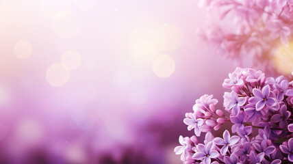 Beautiful lilac flower background