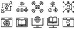 © Artcuboy - mentoring and training icon line style set collection