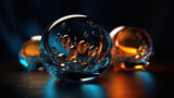 Fototapeta Kosmos - glassmorphism style background