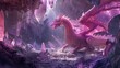 Pink Dragon Keep Crystal in Cave