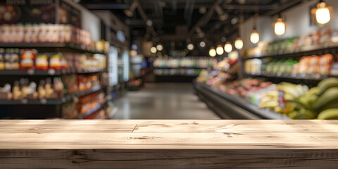 counter of mart with blur back ground ,beauty of store , wallpaper for business account 