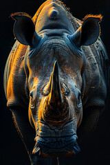 Wall Mural - A closeup shot of a Rhino