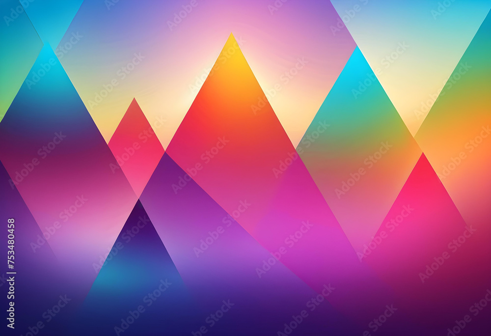 Triangle Gradient Wallpaper, Background, Gradient, Triangle, Colorful ...