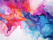 Colorful abstract flowing ink background can be used as poster, wall art, texture, background or wallpaper.