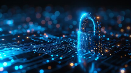 Aufkleber - padlock cyber security