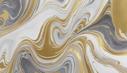  Luxury gold, white and gray marble