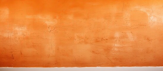 Poster - Contemporary White Chair Against Vibrant Orange Wall in Modern Interior Design