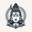 Lord Shiva Maha Shivaratri vector illustration logo icon sticker tattoo.