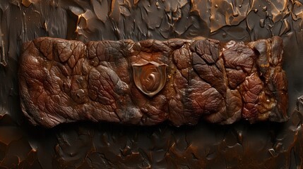 Poster - appetizing grilled steak closeup