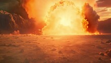 A Huge Explosion In The Desert