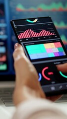 Fototapete - Business Data Analytics Dashboard