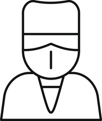 Canvas Print - Clinical surgery doctor icon outline vector. Center care condition. Location healthcare