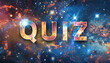 design a banner with the word QUIZ all capital letter
