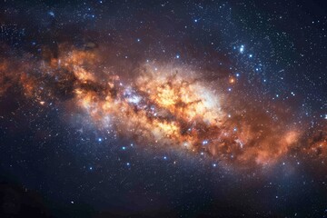 Wall Mural - galaxy space sky and universe background. generative ai