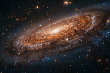Wall Mural - galaxy space sky and universe background. generative ai