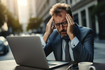 Hard working person in modern interior office programming writing web java script code AI technology generation