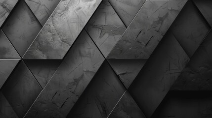 Poster - Modern black and grey geometric pattern background
