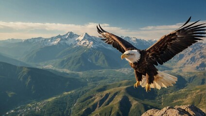  bald eagle in flight