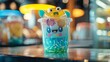 © Emil - Trending boba ice artist cartoon character in transparency cup with art
