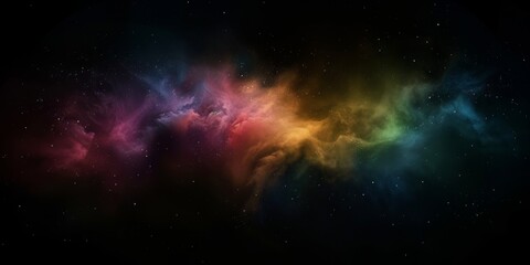 Wall Mural - a colorful galaxy with a rainbow of colors