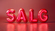 © NorLife - SALG banner with red floating balloons.