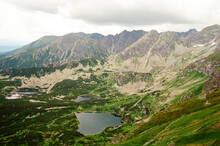 Mountain landscape. Tatra, Poland. Film photo