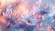 Shimmering Serenity: Dandelion's wavy dance captures iridescence in calming tones.