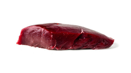 Raw Buffalo Meat isolated on a transparent background